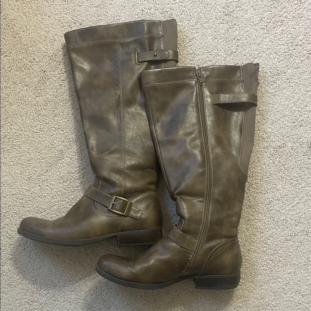 Brown Knee-High Boots